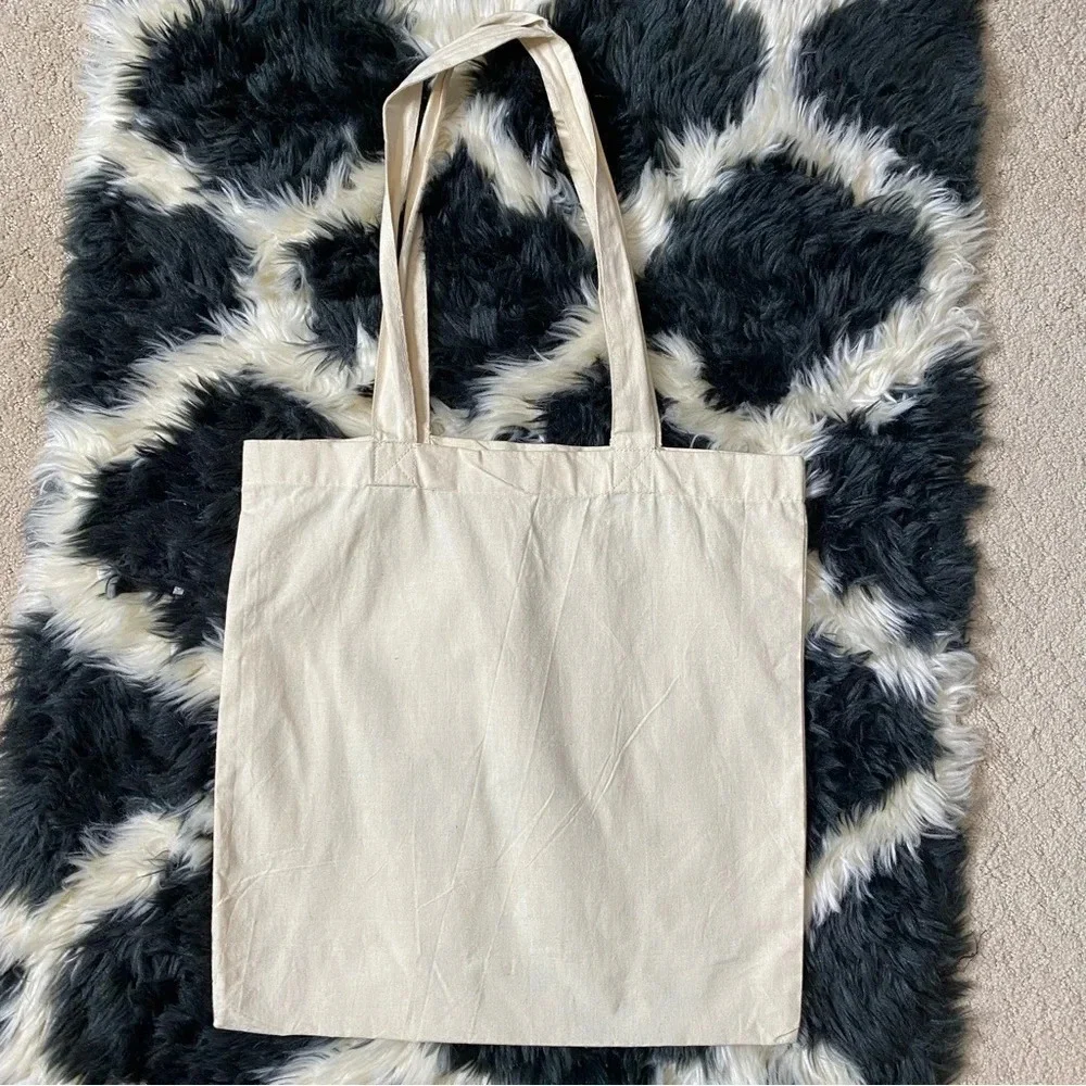 Vintage University of Toledo Ohio 2003 Beige Rocket Launch Canvas Tote Bag